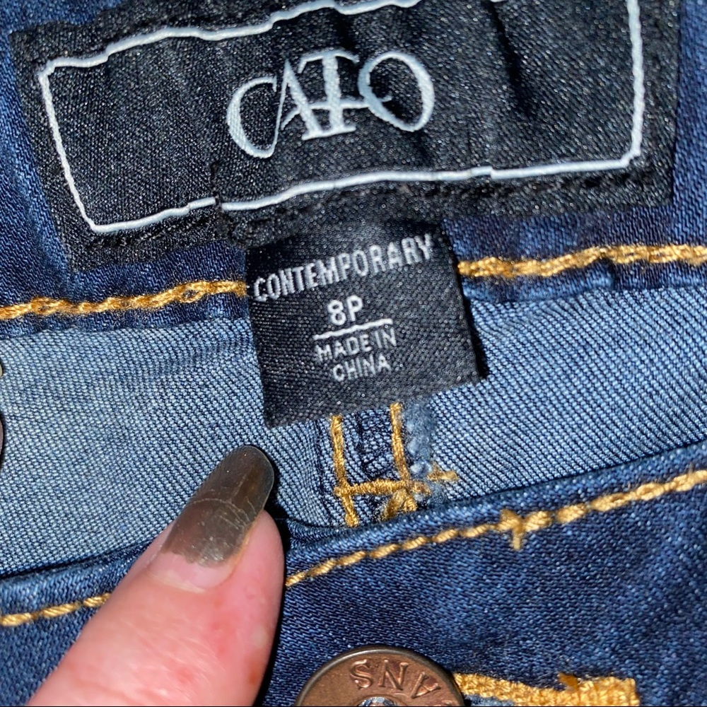 Cato Contemporary Skinny Jeans SIZE 8P - Picture 2 of 5